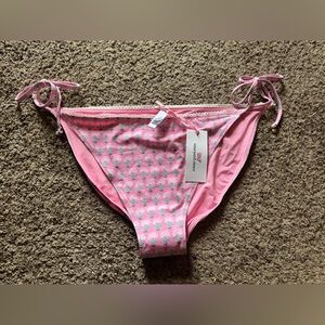 Vineyard Vines Pink Bikini Bottom with Floral Print